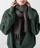 【ウィゴー/WEGO】の【ユニセックス着用ITEM】ワイドフリンジストール ダークグレー|ID: prp329100004593628 ipo3291000000032619046