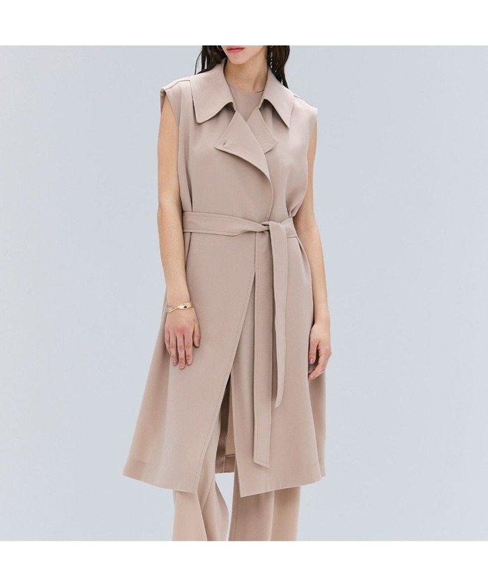 【ベイジ,/BEIGE,】のFLEUR / ラップデザインロングジレ インテリア・キッズ・メンズ・レディースファッション・服の通販 founy(ファニー) https://founy.com/ ファッション Fashion レディースファッション Fashion for Women アウター Coat / Outerwear Collection トップス・カットソー Cut & Sew Tops ベスト&ジレ / 重ね着スタイル Vests & Gilets 春 Spring サテン Satin, Glossy Fabric セットアップ Set-Up, Coordinated Outfit とろみ Fluid, Flowy Fabric デニム Denim, Jeans Material トレンチ Trench, Trench Coat ドレープ Drape, Draping Fabric 定番 Standard, Basic Item 人気 Popular, Best Seller ベスト Vest, Waistcoat ヨーク Yoke, Yoke Design ラップ Wrap, Wrap Design ロング Long, Long-Length A/W・秋冬 Autumn/Winter S/S・春夏 SS, Spring/Summer, Warm Season 夏 Summer エレガント 上品 Elegant |ID: prp329100004593648 ipo3291000000033518904