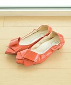 【ヌーベルローブオウ/nouvelleRobe Ou】の【本革・高反発】Big Ribon ポインテッドトゥ ヒールパンプス オレンジエナメル|ID: prp329100004593670 ipo3291000000032619764