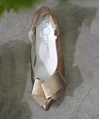【ヌーベルローブオウ/nouvelleRobe Ou】の【本革・高反発】Big Ribon ポインテッドトゥ ヒールパンプス ブロンズ|ID: prp329100004593670 ipo3291000000032689607