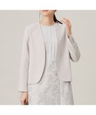 【自由区/JIYU-KU】の【セットアップ対応・洗える】トリアセダブルクロスノーカラー ジャケット ライトグレー系|ID: prp329100004594267 ipo3291000000032633117