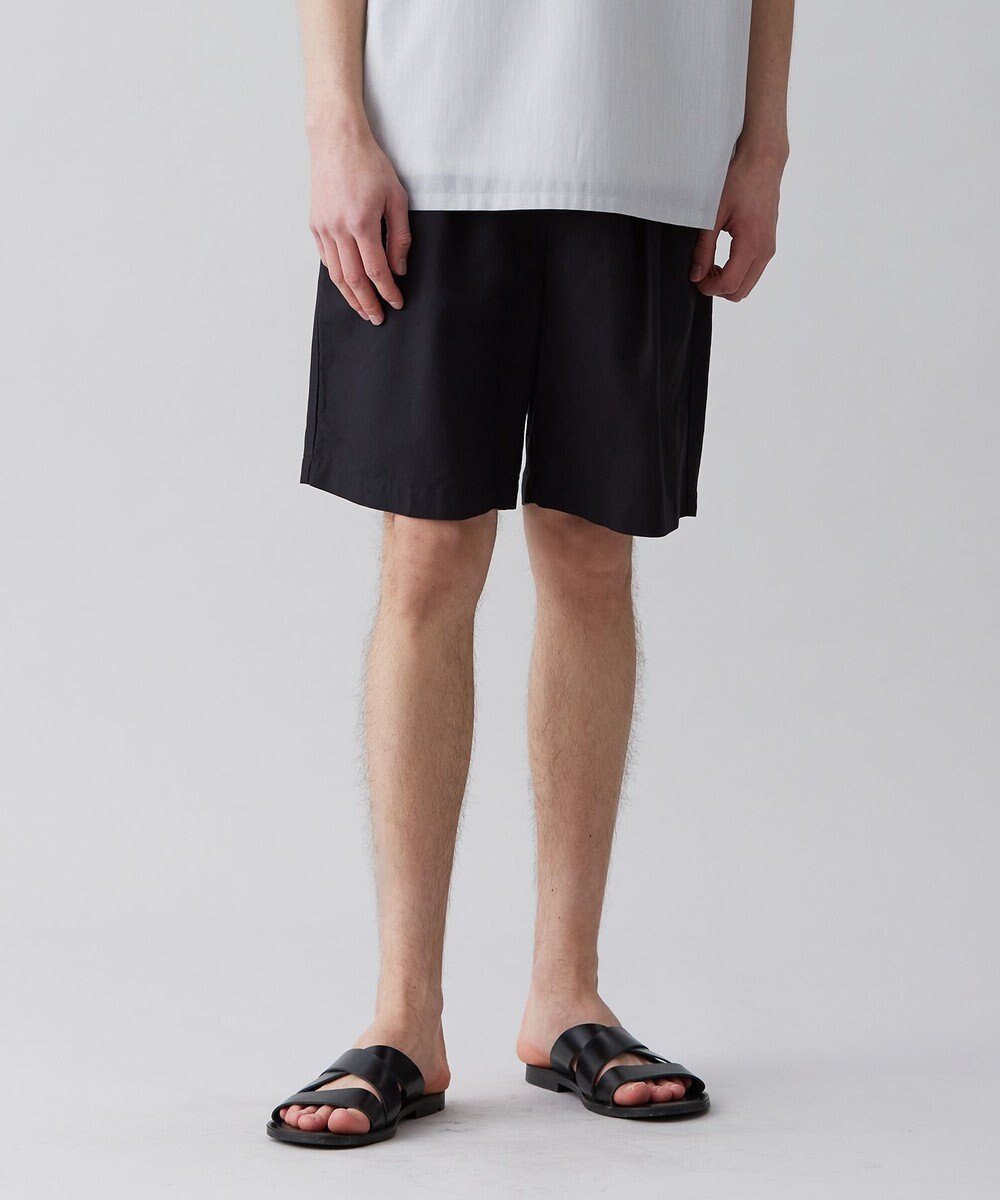 【アンフィーロ/UNFILO / MEN】のライトリネン ショートパンツ 23年春夏商品 インテリア・キッズ・メンズ・レディースファッション・服の通販 founy(ファニー) 　ファッション　Fashion　メンズファッション　Men's Style Online　ボトムス　Bottoms/Men　ハーフ / ショートパンツ　Short Pants　ショート　Short　フラップ　Flap　フロント　Front　ポケット　Pocket　リネン　Linen　夏　Summer　抗菌　Antibacterial　春　Spring　S/S・春夏　Ss・Spring/Summer　ブラック|ID: prp329100004594310 ipo3291000000032634604