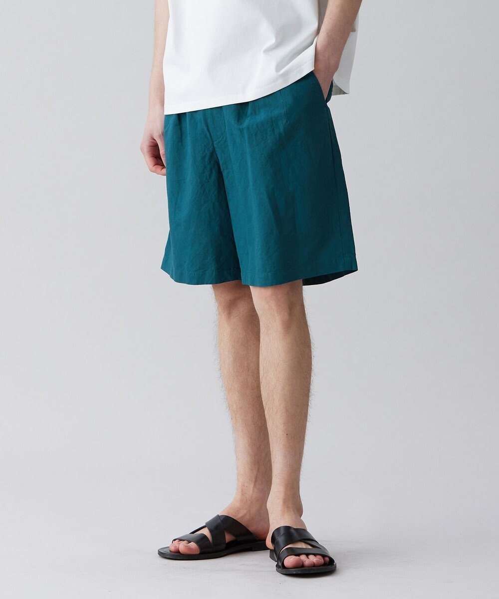【アンフィーロ/UNFILO / MEN】のライトリネン ショートパンツ 23年春夏商品 インテリア・キッズ・メンズ・レディースファッション・服の通販 founy(ファニー) 　ファッション　Fashion　メンズファッション　Men's Style Online　ボトムス　Bottoms/Men　ハーフ / ショートパンツ　Short Pants　ショート　Short　フラップ　Flap　フロント　Front　ポケット　Pocket　リネン　Linen　夏　Summer　抗菌　Antibacterial　春　Spring　S/S・春夏　Ss・Spring/Summer　ダークグリーン|ID: prp329100004594310 ipo3291000000032634605