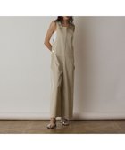 【グレース コンチネンタル/GRACE CONTINENTAL】のセンタージップサロペット ベージュ|ID: prp329100004594471 ipo3291000000032638539