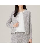 【自由区/JIYU-KU】の【セットアップ対応】カラミツイードノーカラー ジャケット ライトグレー系|ID: prp329100004594493 ipo3291000000032639060