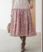 【組曲/KUMIKYOKU】のニュアージュフラワープリント スカート ピンク系5|ID: prp329100004594563 ipo3291000000035568187