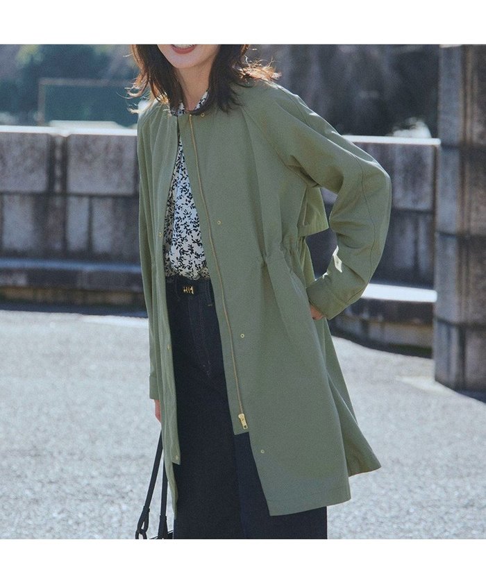 【23区/NIJYUSANKU】の【撥水加工】ライトツイル ノーカラーコート インテリア・キッズ・メンズ・レディースファッション・服の通販 founy(ファニー) https://founy.com/ ファッション Fashion レディースファッション Fashion for Women アウター Coat / Outerwear Collection コート・ロングコート・ピーコート Long Coats, Peacoats & More レディースジャケット・軽アウター Jackets インナー Innerwear 春 Spring ジャケット Jacket, Outerwear スカーフ Scarf, Neckwear ストール Stole, Wrap ツイル Twist, Twisted Detail ドット Polka Dot, Dot Pattern S/S・春夏 SS, Spring/Summer, Warm Season 夏 Summer 2025年 2025 2025春夏・S/S Spring/Summer 2025 SS25 |ID: prp329100004594621 ipo3291000000034296918