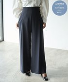 【ハッシュニュアンス/#Newans】の【セレモニーにも】美シルエットワイドパンツ ネイビー|ID: prp329100004594806 ipo3291000000034221799
