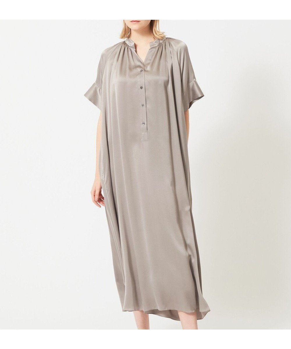 【ベイジ,/BEIGE,】のYEW / シャツワンピース インテリア・キッズ・メンズ・レディースファッション・服の通販 founy(ファニー) 　ファッション　Fashion　レディースファッション　Ladies' Fashion Online　ワンピース　Dress　シャツワンピース　Shirt Dresses　春　Spring　カフス　Cuffs　ギャザー　Gather　サテン　Satin　サンダル　Sandals　シルク　Silk　スニーカー　Sneakers　スリット　Slit　ドレス　Dress　ピーチ　Peach　ブルゾン　Blouson　リラックス　Relax　S/S・春夏　Ss・Spring/Summer　おすすめ　Recommend　夏　Summer　2023春夏・S/S　Ss,Spring/Summer,2023　2023年　2023　エレガント 上品　Elegant　Steel|ID: prp329100004594844 ipo3291000000032644679