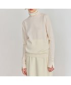【ベイジ,/BEIGE,】の【WEB限定・洗える】ALSACE / パール釦タートルネックウールニット Ecru|ID: prp329100004594845 ipo3291000000032644704
