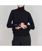 【ベイジ,/BEIGE,】の【WEB限定・洗える】ALSACE / パール釦タートルネックウールニット Black|ID: prp329100004594845 ipo3291000000032644711