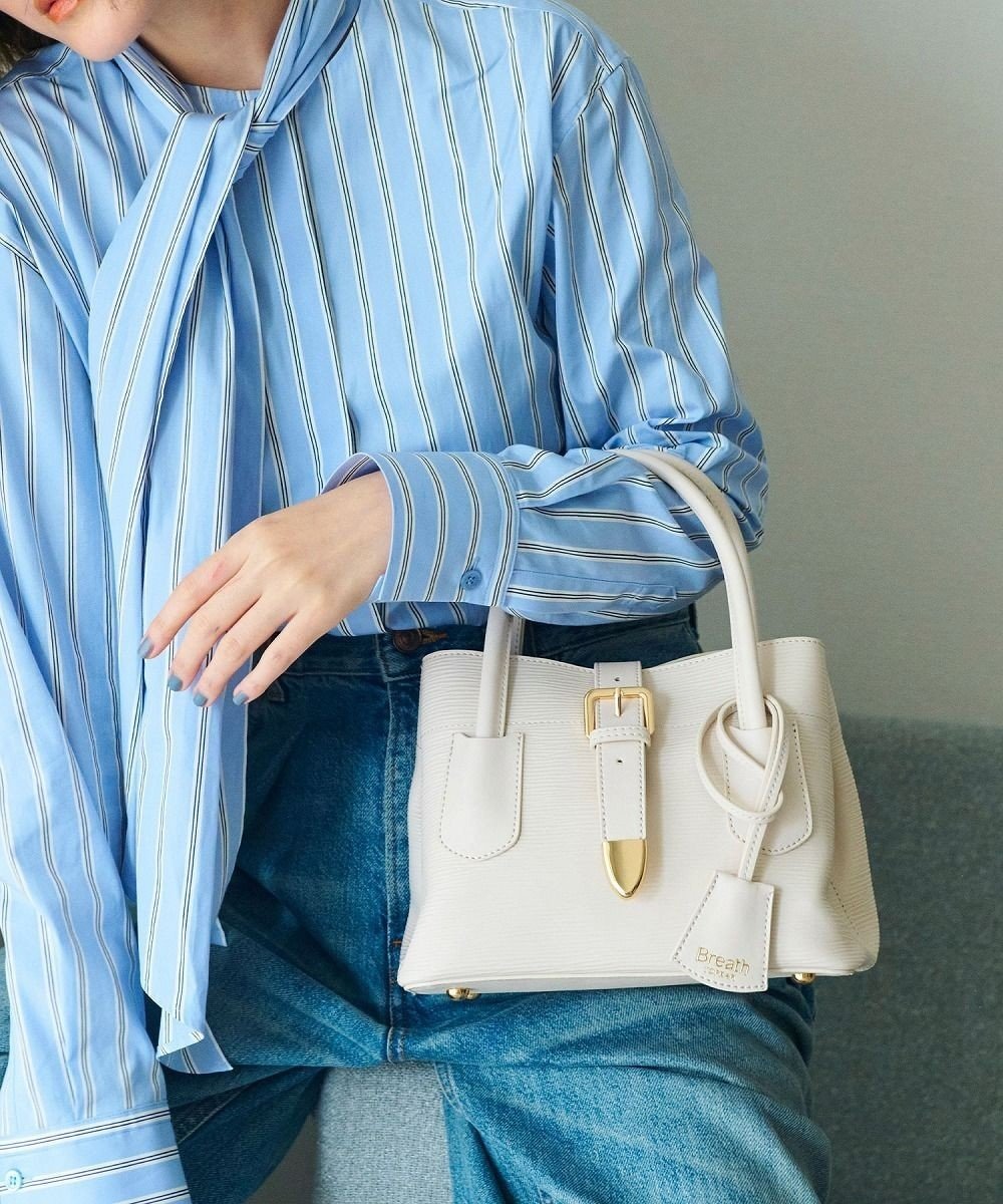 【トプカピ/TOPKAPI】の【Breath TOPKAPI】RIPPLE リプル バックル ショルダー付き ミニ トートバッグ インテリア・キッズ・メンズ・レディースファッション・服の通販 founy(ファニー) 　ファッション　Fashion　レディースファッション　Ladies' Fashion Online　バッグ　Bag　クラシカル　Classical　クール　Cool　コンパクト　Compact　軽量　Lightweight　ショルダー　Shoulder　人気　Popularity　フォルム　Form　ポケット　Pocket　メタル　Metal　ワンポイント　One Point　入学式　Entrance Ceremony　ビジネス 仕事 通勤　Business　オフ|ID: prp329100004594933 ipo3291000000032645722