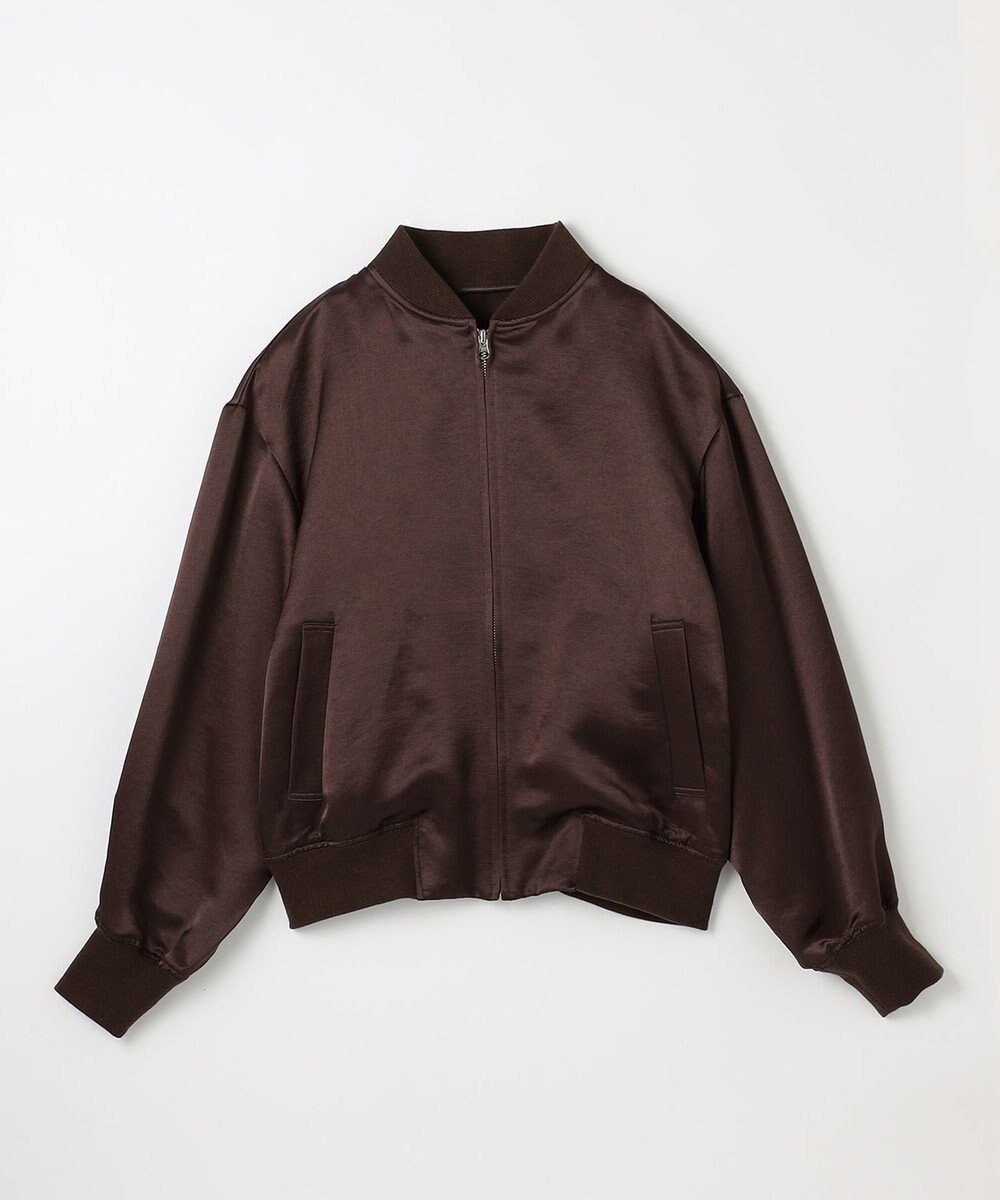 【ネイヴ/NAVE】の【ReNAVE】タンブラーサテン ブルゾン インテリア・キッズ・メンズ・レディースファッション・服の通販 founy(ファニー) 　雑誌掲載アイテム　Magazine Items　ファッション雑誌　Fashion Magazines　ヴェリィ　VERY　ジンジャー　GINGER　ファッション　Fashion　レディースファッション　Ladies' Fashion Online　アウター　Coat Outerwear　ジャケット　Jackets　ブルゾン　Blouson/Jackets　10月号　October Issue　1月号　January Issue　サテン　Satin　ジャケット　Jacket　タンブラー　Tumbler　ドレープ　Drape　ブルゾン　Blouson　エレガント 上品　Elegant　A/W・秋冬　Aw・Autumn/Winter・Fw・Fall-Winter　雑誌　Magazine　ブラウン系|ID: prp329100004594954 ipo3291000000032646126