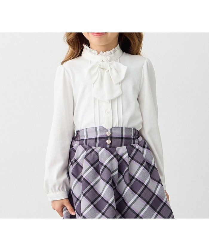 【エニファム/any FAM / KIDS】のリボン付きスタンドカラーブラウス インテリア・キッズ・メンズ・レディースファッション・服の通販 founy(ファニー) https://founy.com/ ファッション Fashion キッズファッション KIDS Children’s Clothing トップス・カットソー Tops/Tees/Kids インナー Inner カットソー Cut And Sew スタンド Stand セレモニー Ceremony リボン Ribbon レース Race エレガント 上品 Elegant 夏 Summer 春 Spring S/S・春夏 Ss・Spring/Summer 洗える Washable |ID: prp329100004595166 ipo3291000000032649445