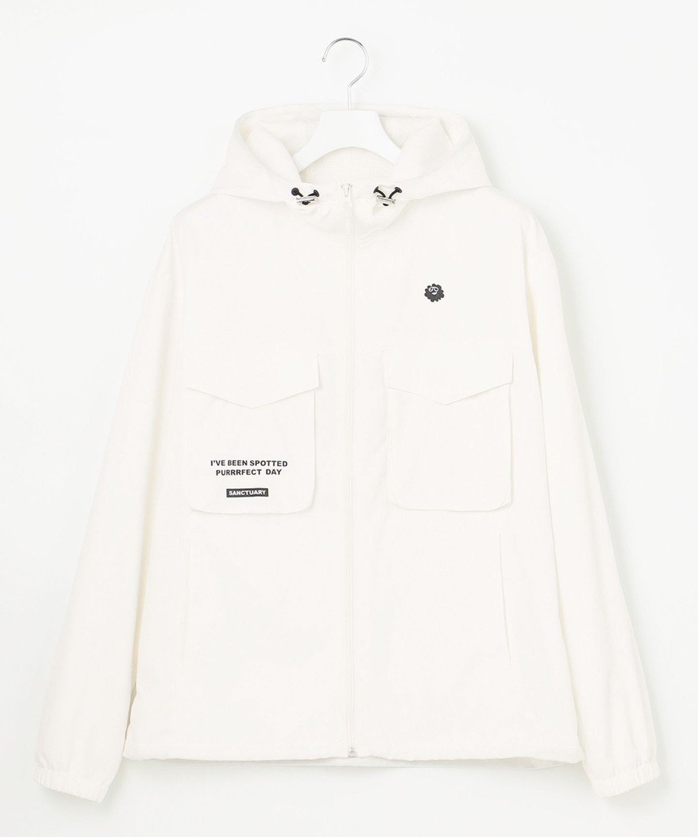 【ピーダブリュサーキュラス/PW CIRCULUS / MEN】の【MEN】【洗える/ストレッチ】ジップアップ フーデッド ブルゾン インテリア・キッズ・メンズ・レディースファッション・服の通販 founy(ファニー) 　ファッション　Fashion　メンズファッション　Men's Style Online　アウター　Coats Outerwear/Men　ブルゾン　Blouson/Jackets　ゴルフ　Golf　ジップアップ　Zip Up　ジャケット　Jacket　ストレッチ　Stretch　パーカー　Hoodie　ブルゾン　Blouson　ポケット　Pocket　洗える　Washable　ホワイト系|ID: prp329100004595176 ipo3291000000032649512