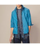 【ジョセフ アブード/JOSEPH ABBOUD / MEN】の【サステイナブル・7分袖】リヨセルリネンシャンブレー シャツ 人気、トレンドファッション・服の通販 founy(ファニー) ファッション Fashion メンズファッション Fashion for Men トップス・カットソー Cut & Sew Tops メンズシャツ Shirts インナー Innerwear 春 Spring カットソー Cut and Sewn Top サッカー Seersucker, Summer Fabric ジャケット Jacket, Outerwear ランダム Random, Irregular リネン Linen, Linen Fabric ワイド Wide, Wide Fit S/S・春夏 SS, Spring/Summer, Warm Season 夏 Summer エレガント 上品 Elegant thumbnail ターコイズブルー系|ID: prp329100004595178 ipo3291000000033511838