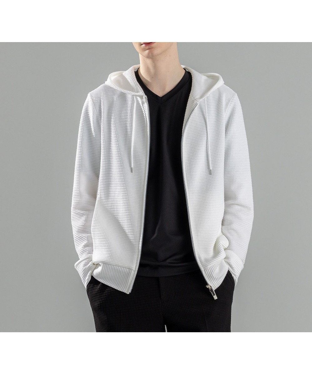 【ジョゼフ オム/JOSEPH HOMME / MEN】の新色追加【オリジナル素材/シワになりにくい】ライトタックジャージー ジップアップパーカー インテリア・キッズ・メンズ・レディースファッション・服の通販 founy(ファニー) ファッション Fashion メンズファッション Fashion for Men トップス・カットソー Cut & Sew Tops パーカー・フーディー / カジュアルコーデ Hoodies & Parkas スポーティ Sporty, Casual Athletic パーカー Hoodie, Parka フロント Front, Front Design ベーシック Basic, Essential 夏 Summer 春 Spring S/S・春夏 SS, Spring/Summer, Warm Season ホワイト系|ID: prp329100004595190 ipo3291000000034817050