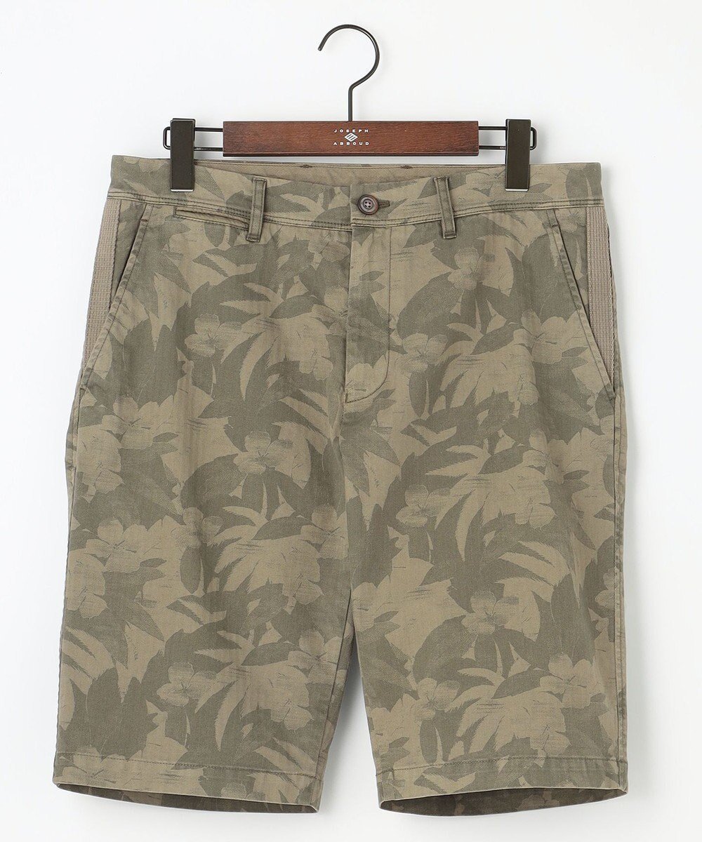 【ジョセフ アブード/JOSEPH ABBOUD / MEN】の【イタリア素材/製品染め】ボタニカルヘリンボンプリント ショーツ インテリア・キッズ・メンズ・レディースファッション・服の通販 founy(ファニー) 　ファッション　Fashion　メンズファッション　Fashion for Men　ボトムス　Bottoms　イタリア　Italy　ショーツ　Shorts, Short Pants　プリント　Print, Printed Pattern　夏　Summer　春　Spring　S/S・春夏　SS, Spring/Summer, Warm Season　カーキ系6|ID: prp329100004595192 ipo3291000000032649747