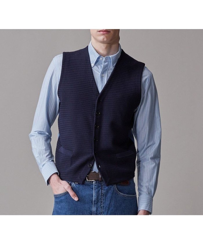 【ジェイ プレス/J.PRESS / MEN】のハイツイストヘリンボン ニットベスト インテリア・キッズ・メンズ・レディースファッション・服の通販 founy(ファニー) https://founy.com/ ファッション Fashion メンズファッション Men's Style Online トップス・カットソー Tops/Tshirt/Men ニット Knit Tops ベスト/ジレ Gilets/Vests インナー Inner 春 Spring カットソー Cut And Sew シンプル Simple スマート Smart フラット Flat ベスト Vest S/S・春夏 Ss・Spring/Summer おすすめ Recommend 夏 Summer エレガント 上品 Elegant |ID: prp329100004595196 ipo3291000000032649832