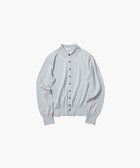 【エイトン/ATON】のRAMIE WOOL ポロニットカーディガン SAX|ID: prp329100004595210 ipo3291000000033541729