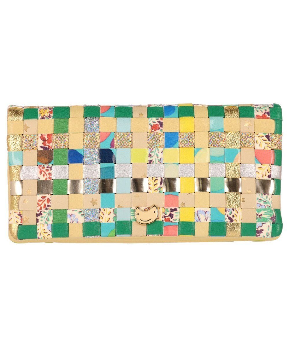 【ツモリチサト キャリー/tsumori chisato CARRY】のエポネコメッシュ 長財布 2つ折り かぶせタイプ インテリア・キッズ・メンズ・レディースファッション・服の通販 founy(ファニー) 　ファッション　Fashion　レディースファッション　Fashion for Women　ミニ財布・二つ折り財布　Wallets & Card Cases　ドット　Polka Dot, Dot Pattern　ネコ　Cat, Feline Motif　ポケット　Pocket, Pocket Detail　メッシュ　Mesh, Net Fabric　財布　Wallet, Purse　グリーン|ID: prp329100004595217 ipo3291000000032650391