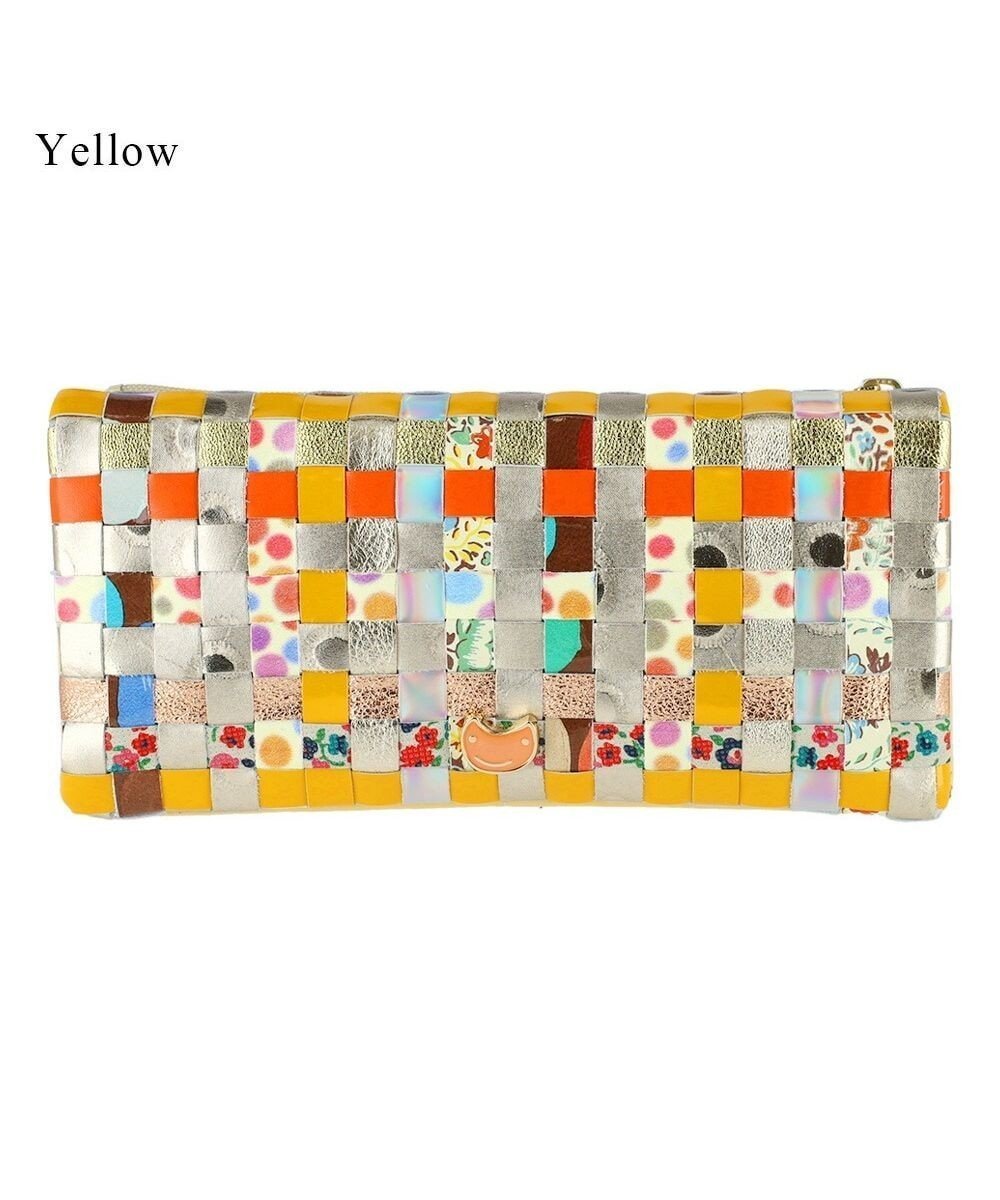 【ツモリチサト キャリー/tsumori chisato CARRY】のエポネコメッシュ 長財布 2つ折り かぶせタイプ インテリア・キッズ・メンズ・レディースファッション・服の通販 founy(ファニー) 　ファッション　Fashion　レディースファッション　Fashion for Women　ミニ財布・二つ折り財布　Wallets & Card Cases　ドット　Polka Dot, Dot Pattern　ネコ　Cat, Feline Motif　ポケット　Pocket, Pocket Detail　メッシュ　Mesh, Net Fabric　財布　Wallet, Purse　イエロー|ID: prp329100004595217 ipo3291000000032650392