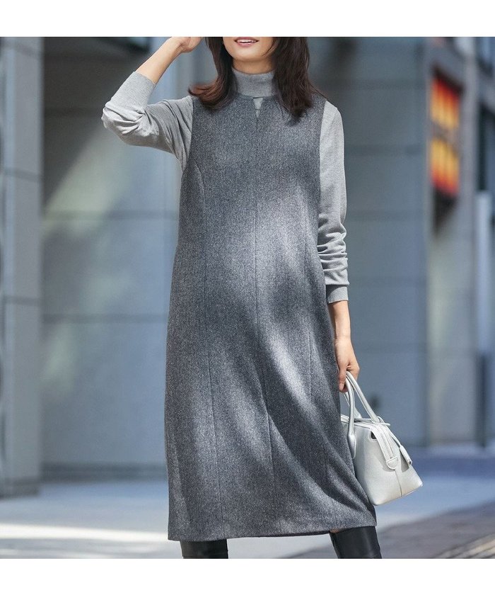 【ジェイ プレス/J.PRESS】のネップヘリンボーン ジャンパースカート インテリア・キッズ・メンズ・レディースファッション・服の通販 founy(ファニー) https://founy.com/ ファッション Fashion レディースファッション Fashion for Women スカート Skirts インナー Innerwear ウォーム Warm Fabric シャンブレー Chambray, Denim-Like Fabric シルク Silk, 100% Silk シンプル Simple, Minimal スタンド Stand Collar, Upright Stand ストレッチ Stretch, Stretchy Fabric タートルネック Turtleneck, High Neck ネップ Nepp, Slub Yarn バランス Balance, Style Balance ポケット Pocket, Pocket Detail ロング Long, Long-Length A/W・秋冬 Autumn/Winter |ID: prp329100004595223 ipo3291000000032650462