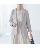 【エニィ スィス/any SiS】の【美人百花7月号掲載】リネンライクポリエステル テーラード ジャケット ブルーグレー|ID: prp329100004595231 ipo3291000000032650643