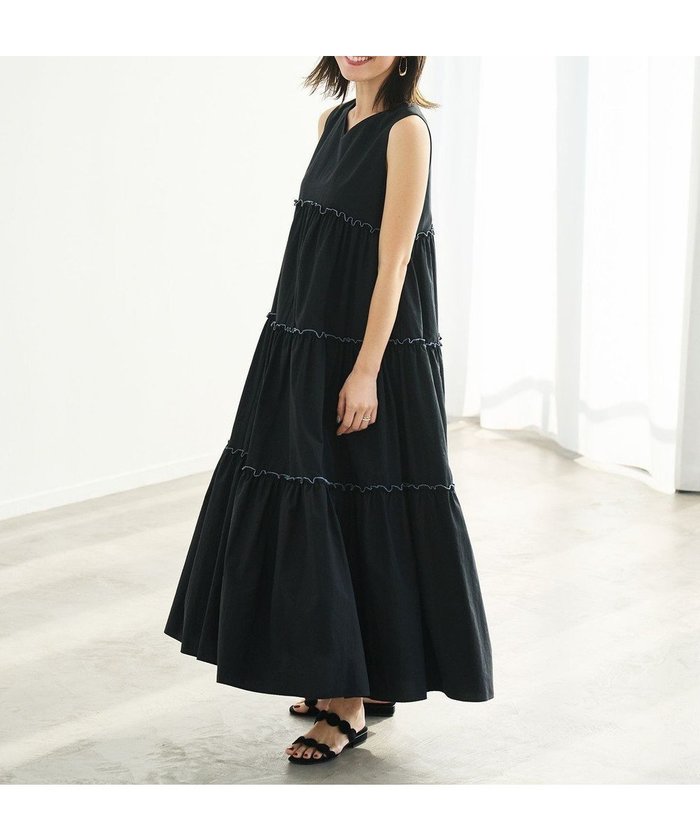 【ハッシュニュアンス/#Newans】のボリュームティアードワンピース インテリア・キッズ・メンズ・レディースファッション・服の通販 founy(ファニー) https://founy.com/ ファッション Fashion レディースファッション Fashion for Women ワンピース Dresses エレガント 上品 Elegant ティアードワンピース Tiered Dress, Flared Dress フリル Frill, Ruffle 夏 Summer 春 Spring S/S・春夏 SS, Spring/Summer, Warm Season |ID: prp329100004595236 ipo3291000000034526352