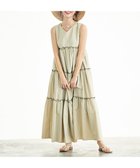 【ハッシュニュアンス/#Newans】のボリュームティアードワンピース ベージュ|ID: prp329100004595236 ipo3291000000034526354