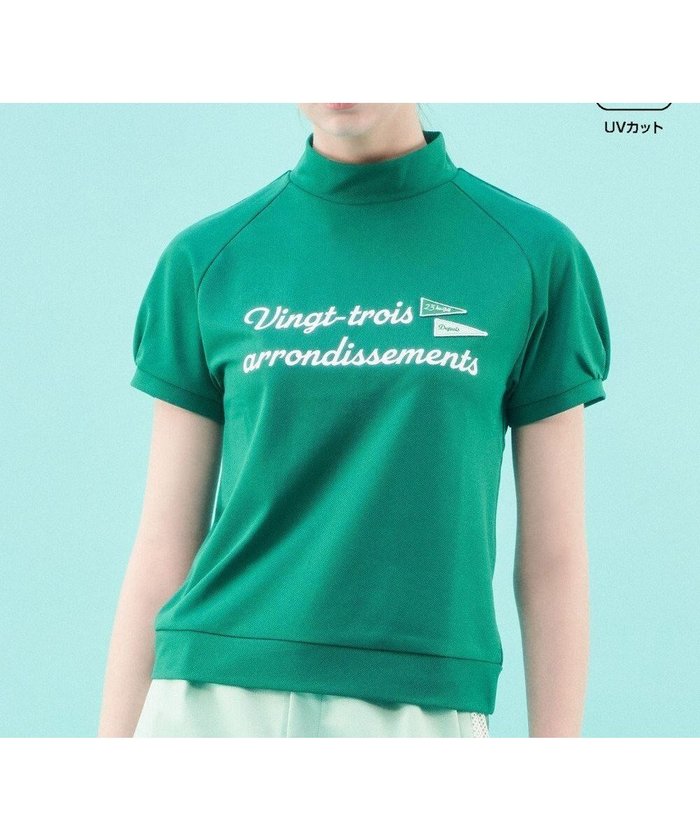 【23区 ゴルフ/NIJYUSANKU GOLF】の【WOMEN】【吸水速乾/UVカット】メッシュモックネックプルオーバー インテリア・キッズ・メンズ・レディースファッション・服の通販 founy(ファニー) https://founy.com/ ファッション Fashion レディースファッション Fashion for Women トップス・カットソー Cut & Sew Tops シャツ・ブラウス・オフィスカジュアル Elegant Blouses & Button-Ups ロングTシャツ・Tシャツ Longline T-Shirts & Tees カジュアルプルオーバー・ニットトップス Pullovers & Knit Tops / Casual Pullovers カットソー・ベーシックTシャツ Cut-and-Sewn Tops / Stretch Tees & Basics カットソー Cut and Sewn Top ゴルフ Golf シンプル Simple, Minimal スポーティ Sporty, Casual Athletic フロント Front, Front Design プリント Print, Printed Pattern メッシュ Mesh, Net Fabric 切替 Switching, Contrast Panel 吸水 Absorbent, Quick-Dry 夏 Summer 春 Spring S/S・春夏 SS, Spring/Summer, Warm Season |ID: prp329100004595422 ipo3291000000032652892