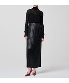 【アンクレイヴ/uncrave】のレザー ライク サテン プリーツスカート(uncrave WHITE) ブラック|ID: prp329100004595449 ipo3291000000033681119