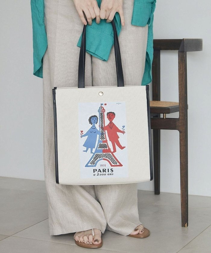 【トプカピ/TOPKAPI】の【Breath TOPKAPI】サヴィニャック × Breath TOPKAPI アート プリント オーガニックキャンバス トート バッグ インテリア・キッズ・メンズ・レディースファッション・服の通販 founy(ファニー) https://founy.com/ ファッション Fashion レディースファッション Ladies' Fashion Online バッグ Bag コンビ Combination シンプル Simple フランス France プリント Print ベーシック Basic ボックス Box ポケット Pocket 再入荷 Restock/Back In Stock/Re Arrival |ID: prp329100004595467 ipo3291000000032653237