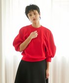 【ハッシュニュアンス/#Newans】のラウンドスリーブカットソー 人気、トレンドファッション・服の通販 founy(ファニー) ファッション Fashion レディースファッション Fashion for Women トップス・カットソー Cut & Sew Tops シャツ・ブラウス・オフィスカジュアル Elegant Blouses & Button-Ups ロングTシャツ・Tシャツ Longline T-Shirts & Tees カットソー・ベーシックTシャツ Cut-and-Sewn Tops / Stretch Tees & Basics インナー Innerwear カットソー Cut and Sewn Top コラボ Collaboration, Collab ジャカード／ジャガード Jacquard, Woven Pattern スリーブ Sleeve, Long Sleeve / Short Sleeve セットアップ Set-Up, Coordinated Outfit タートルネック Turtleneck, High Neck ビッグ Big, Oversized フォルム Silhouette, Form 冬 Winter / This Winter 半袖 Short Sleeve, Half Sleeve A/W・秋冬 Autumn/Winter thumbnail レッド|ID: prp329100004595470 ipo3291000000034922556