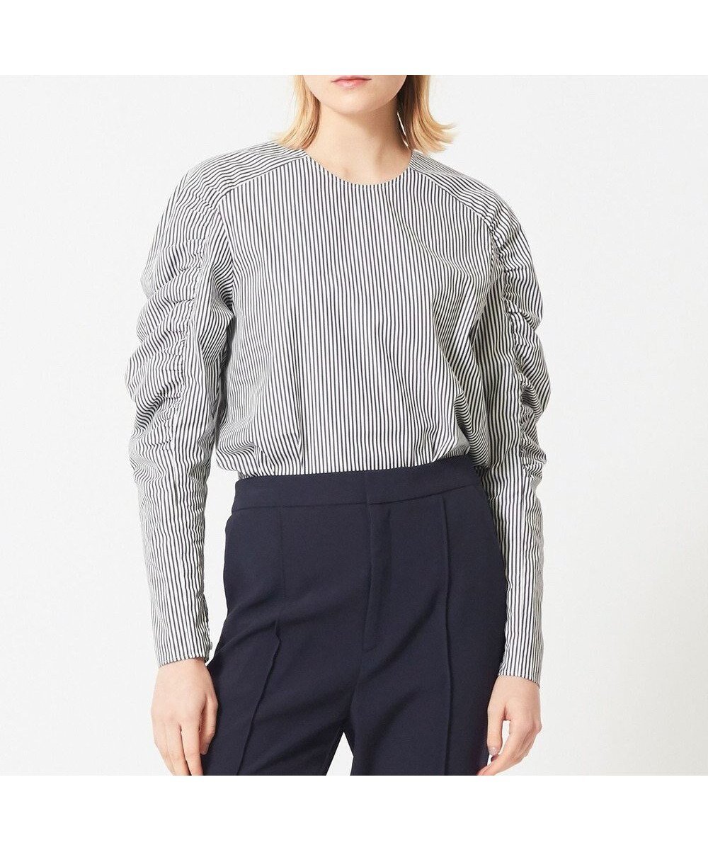 【ベイジ,/BEIGE,】のCROCOSMIA / ブラウス インテリア・キッズ・メンズ・レディースファッション・服の通販 founy(ファニー) 　ファッション　Fashion　レディースファッション　Ladies' Fashion Online　トップス・カットソー　Tops/Tshirt　シャツ/ブラウス　Shirts/Blouses　オイル　Oil　ギャザー　Gather　コンシャス　Conscious　ストライプ　Stripe　デニム　Denim　ドレス　Dress　定番　Standard　ブロード　Broad　A/W・秋冬　Aw・Autumn/Winter・Fw・Fall-Winter　S/S・春夏　Ss・Spring/Summer　おすすめ　Recommend　夏　Summer　2023春夏・S/S　Ss,Spring/Summer,2023　2023年　2023　Black Stripe|ID: prp329100004595513 ipo3291000000032653599