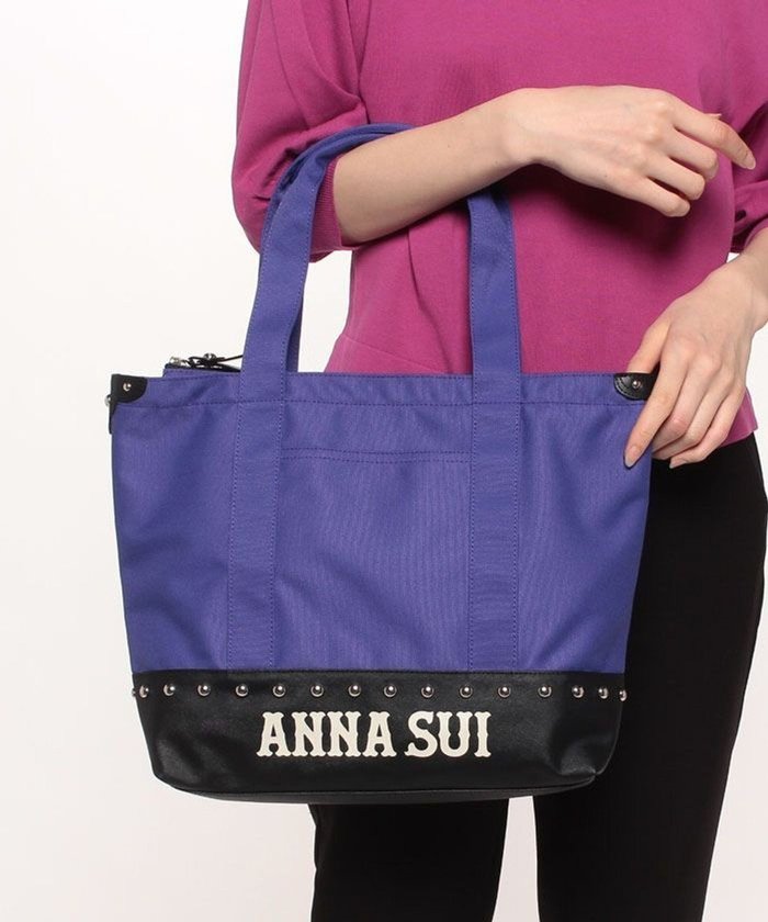 【アナスイ/ANNA SUI】のハングアウト トートバッグ インテリア・キッズ・メンズ・レディースファッション・服の通販 founy(ファニー) https://founy.com/ ファッション Fashion レディースファッション Ladies' Fashion Online バッグ Bag アウトドア Outdoor ウエスタン Western キャンバス Canvas シンプル Simple スタッズ Studs トレンド Trend 旅行 Travel |ID: prp329100004595540 ipo3291000000032653968