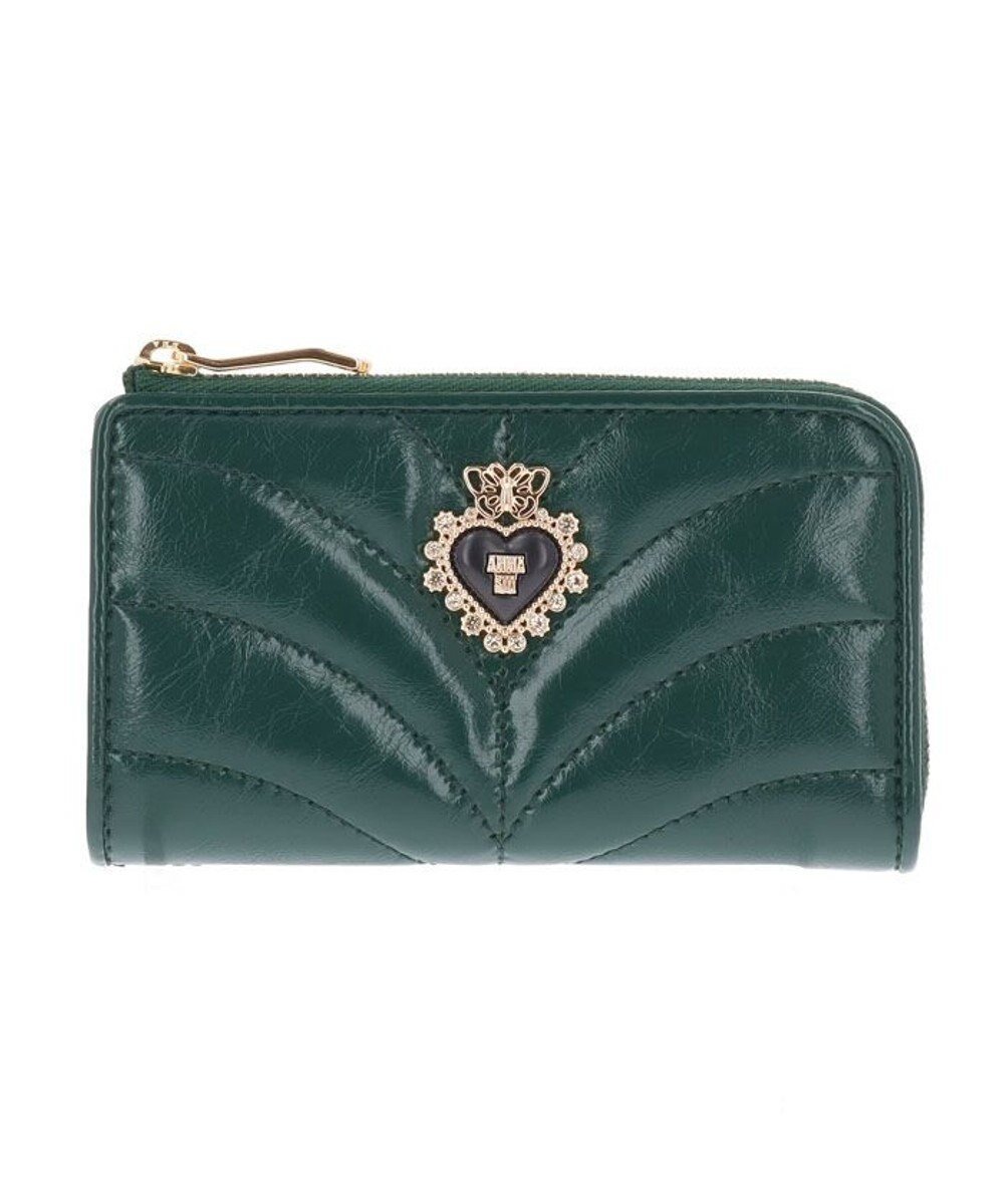【アナスイ/ANNA SUI】のポワロ マルチケース インテリア・キッズ・メンズ・レディースファッション・服の通販 founy(ファニー) 　ファッション　Fashion　レディースファッション　Ladies' Fashion Online　財布　Wallets　おすすめ　Recommend　クラシック　Classic　バタフライ　Butterfly　ブローチ　Brooch　プリント　Print　財布　Wallet　グリーン|ID: prp329100004595543 ipo3291000000032654012