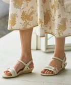 【エニィ スィス/any SiS】の【23.0~24.5cm】リネン調ベルトプチウエッジ サンダル アイボリー|ID: prp329100004595552 ipo3291000000032654106