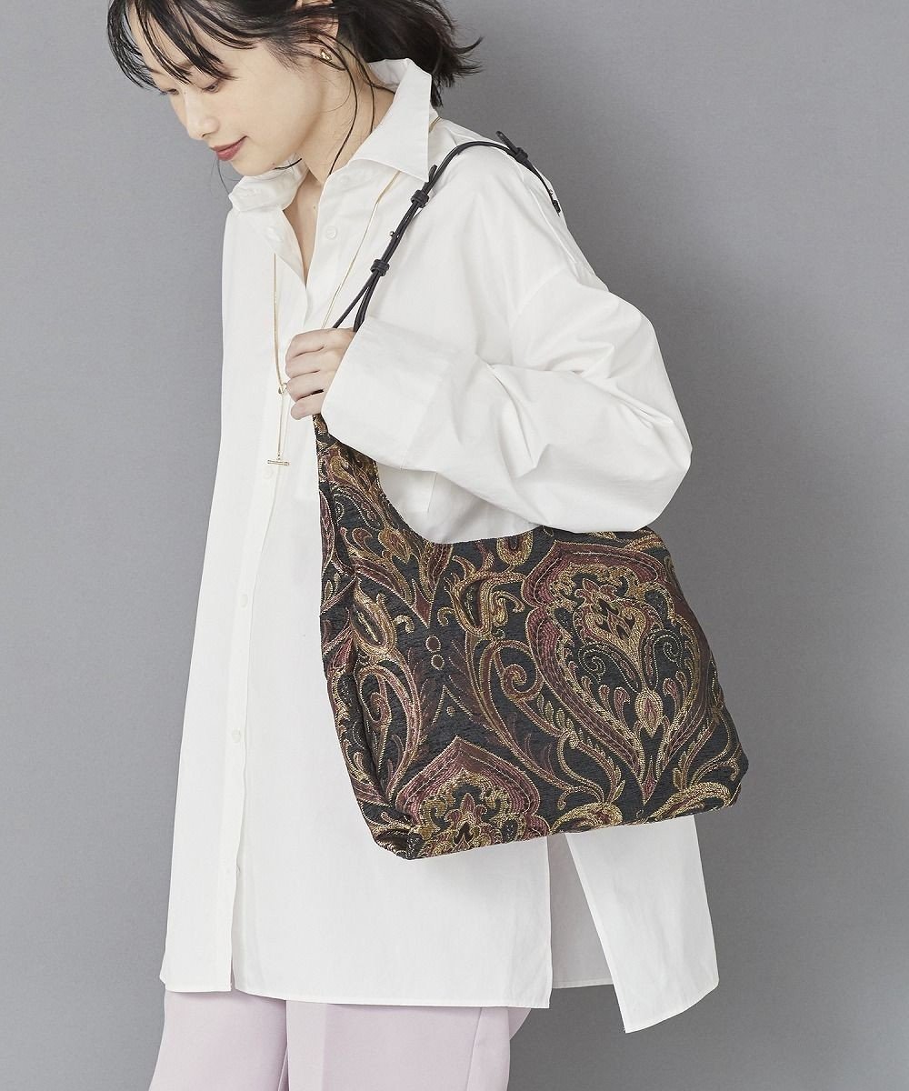 【トプカピ/TOPKAPI】の【TREASURE TOPKAPI】ペイズリー柄 ジャガード 2WAY トートバッグ インテリア・キッズ・メンズ・レディースファッション・服の通販 founy(ファニー) 　ファッション　Fashion　レディースファッション　Ladies' Fashion Online　バッグ　Bag　おすすめ　Recommend　アクセサリー　Accessories　エレガント 上品　Elegant　ショルダー　Shoulder　デニム　Denim　ペイズリー　Paisley　再入荷　Restock/Back In Stock/Re Arrival　A/W・秋冬　Aw・Autumn/Winter・Fw・Fall-Winter　ブラック|ID: prp329100004595563 ipo3291000000032654235