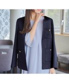 【ティアクラッセ/Tiaclasse】の【洗える】ワッフルピケジャケット ネイビー|ID: prp329100004595650 ipo3291000000032655253