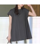 【ティアクラッセ/Tiaclasse】の【接触冷感】 フレンチスリーブフレアカットソー チャコールグレー|ID: prp329100004595667 ipo3291000000032655490
