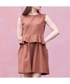 【フェルゥ/Feroux】の【接触冷感・UVカット・吸水速乾】ラッシュガードペプラム オールインワン ダークブラウン系|ID: prp329100004595671 ipo3291000000032655526