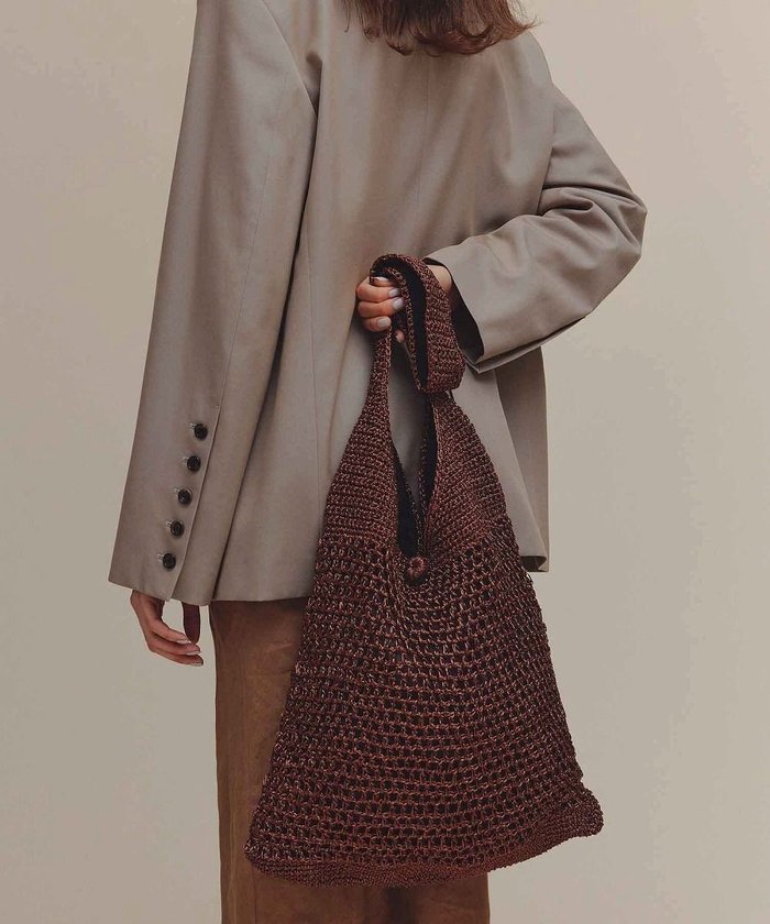 【トプカピ/TOPKAPI】の【TREASURE TOPKAPI】メタリックニット ワンショルダー バッグ インテリア・キッズ・メンズ・レディースファッション・服の通販 founy(ファニー) https://founy.com/ ファッション Fashion レディースファッション Ladies' Fashion Online トップス・カットソー Tops/Tshirt ニット Knit Tops クール Cool ショルダー Shoulder シルバー Silver シンプル Simple メタリック Metallic リップ Lip 再入荷 Restock/Back In Stock/Re Arrival 手編み Hand Knitting |ID: prp329100004595680 ipo3291000000032655617