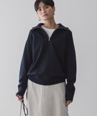 【アメリカンホリック/AMERICAN HOLIC】のバイパチハーフZIPニットプルオーバー Navy|ID: prp329100004595719 ipo3291000000032656129