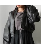 【グリーンパークス/Green Parks】の・ELENCARE DUE 合皮MA-1ブルゾン Black|ID: prp329100004595722 ipo3291000000032656171