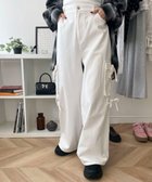【ウィゴー/WEGO】のサイドリボンカーゴパンツ ホワイトアイボリー|ID: prp329100004595821 ipo3291000000032657143