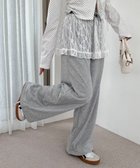 【ウィゴー/WEGO】の【ウエストゴム】レースレイヤードスウェットパンツ 杢グレー|ID: prp329100004595828 ipo3291000000032657179