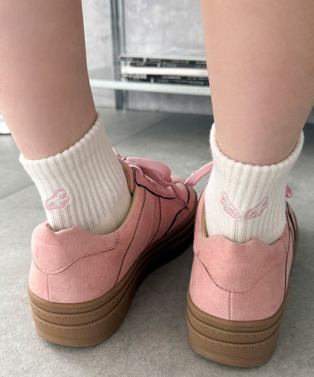 【ウィゴー/WEGO】のバック刺繍アンクルパイルソックス インテリア・キッズ・メンズ・レディースファッション・服の通販 founy(ファニー) 　ファッション　Fashion　レディースファッション　Fashion for Women　バッグ　Bags　ソックス&靴下　Socks & Hosiery　レッグウェア・ストッキング　Legwear & Hosiery　くるぶし　Ankle-Length　アンクル　Ankle-Length Design　サンダル　Sandals, Summer Shoes　シンプル　Simple, Minimal　スニーカー　Sneakers, Trainers　スマホ　Smartphone, Mobile Device　ソックス　Socks, Hosiery　ワンポイント　One Point, Statement Accent　夏　Summer　春　Spring　S/S・春夏　SS, Spring/Summer, Warm Season　柄2|ID: prp329100004595843 ipo3291000000032657265