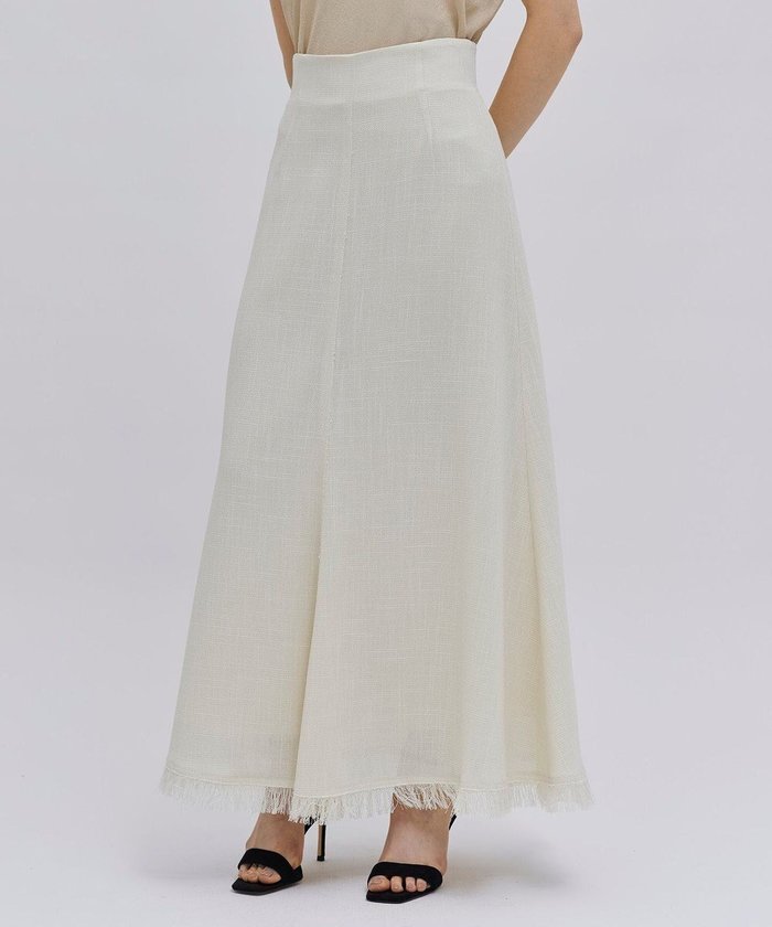 【ベイジ,/BEIGE,】の【洗える】CANNET / フレアスカート インテリア・キッズ・メンズ・レディースファッション・服の通販 founy(ファニー) https://founy.com/ ファッション Fashion レディースファッション Ladies' Fashion Online スカート Skirt Aライン/フレアスカート Flared A-Line Skirts セットアップ Set Up フリンジ Fringe フレア Flare ロング Long エレガント 上品 Elegant 夏 Summer 春 Spring S/S・春夏 Ss・Spring/Summer 洗える Washable |ID: prp329100004595915 ipo3291000000032657917