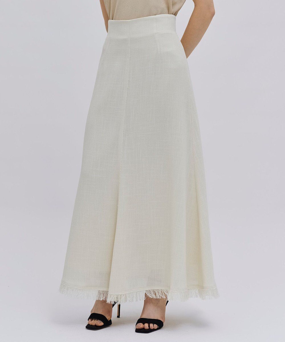 【ベイジ,/BEIGE,】の【洗える】CANNET / フレアスカート インテリア・キッズ・メンズ・レディースファッション・服の通販 founy(ファニー) 　ファッション　Fashion　レディースファッション　Fashion for Women　スカート　Skirts　Aライン・フレアスカート　A-Line & Flared Skirts　セットアップ　Set-Up, Coordinated Outfit　フリンジ　Fringe, Tassel　フレア　Flare, Flared　ロング　Long, Long-Length　エレガント 上品　Elegant　夏　Summer　春　Spring　S/S・春夏　SS, Spring/Summer, Warm Season　洗える　Machine Washable　Ecru|ID: prp329100004595915 ipo3291000000034536204